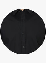 Black Solid Slim Fit Formal Shirt