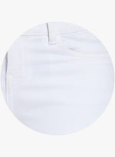White Solid Mid Rise Slim Fit Jeans