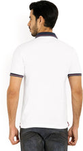 Maniac Solid Men's Polo Neck White T-Shirt